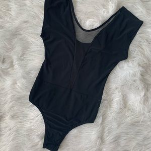 black sheer bodysuit